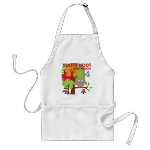 Owl 4th Birthday T shirts and Gifts Adult Apron