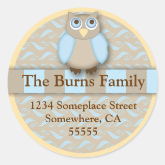 Owl Address Label
