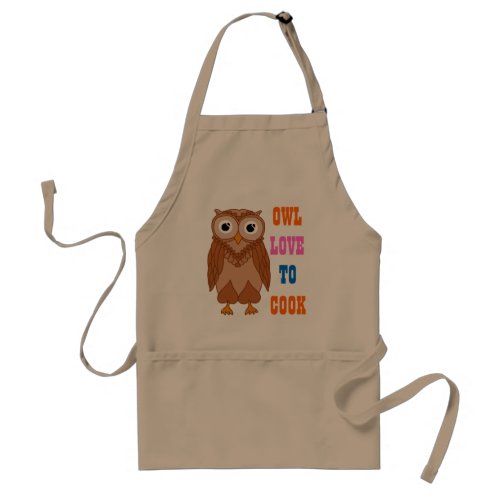 Owl Adult Apron