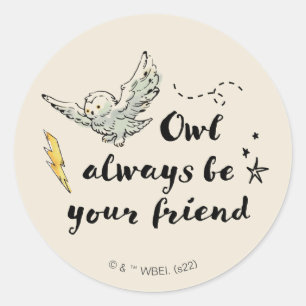 Owl Always Be Your Friend Classic Round Sticker