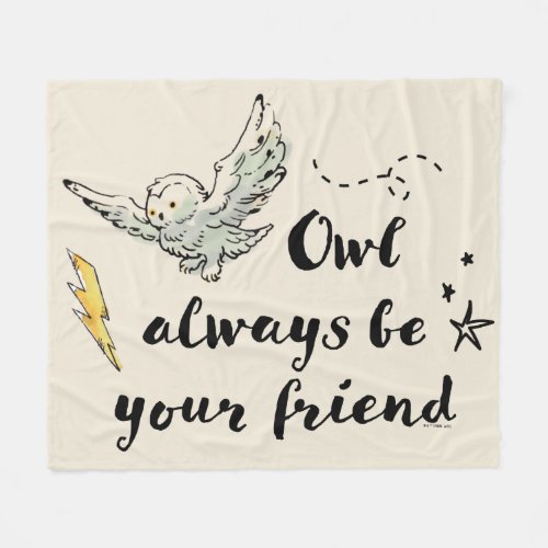 Owl Always Be Your Friend Fleece Blanket