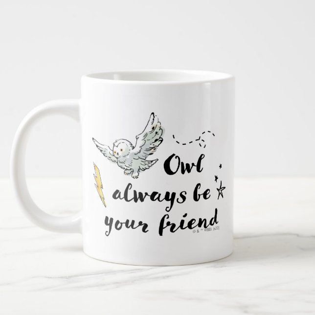 Owl Always Be Your Friend Giant Coffee Mug (Left)