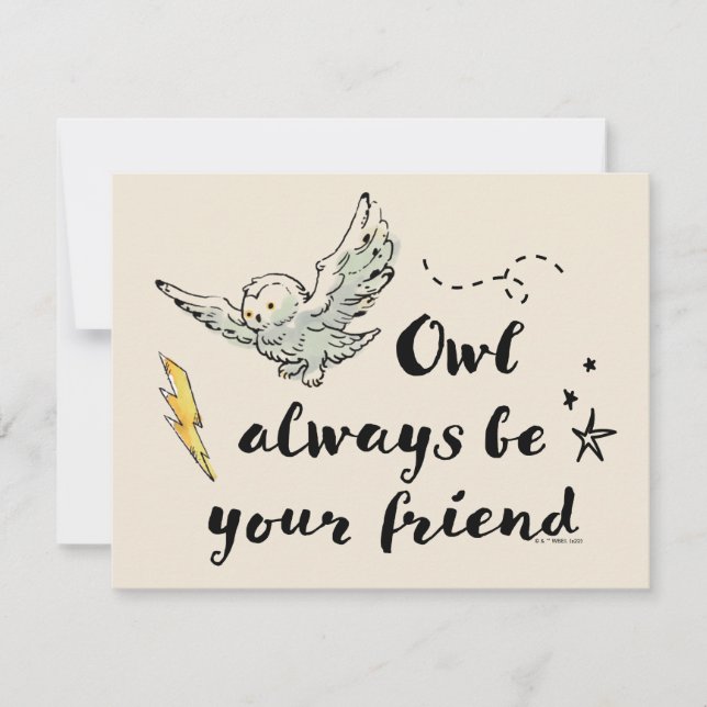 Owl Always Be Your Friend Note Card (Front)