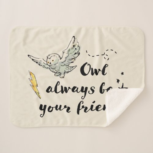 Owl Always Be Your Friend Sherpa Blanket