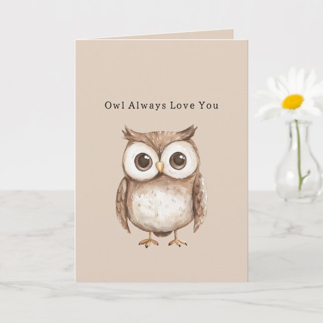 Owl Always Love You Card (Small Plant)