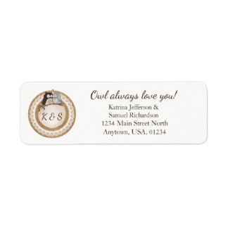 Owl Always Love You Casual Wedding Label