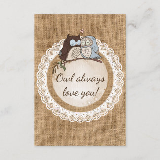 Owl Always Love You Casual Wedding RSVP Card