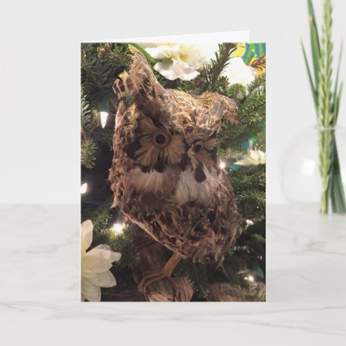 OWL ALWAYS LOVE YOU CHRISTMAS OWL HOLIDAY CARD
