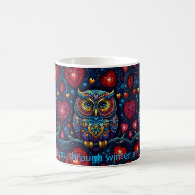 Owl always love you coffee mug (Center)