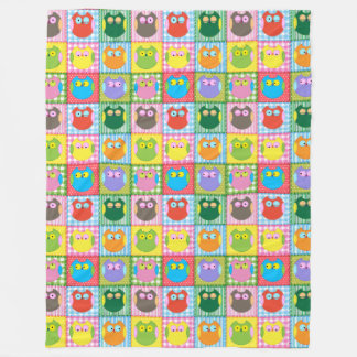 Owl Always Love You Colorful Fleece Blanket
