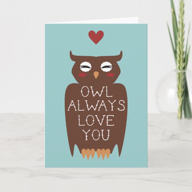 Owl Always Love You Holiday Card (Front)