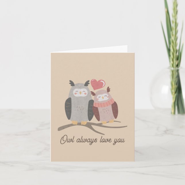 Owl Always Love You Note Card (Front)