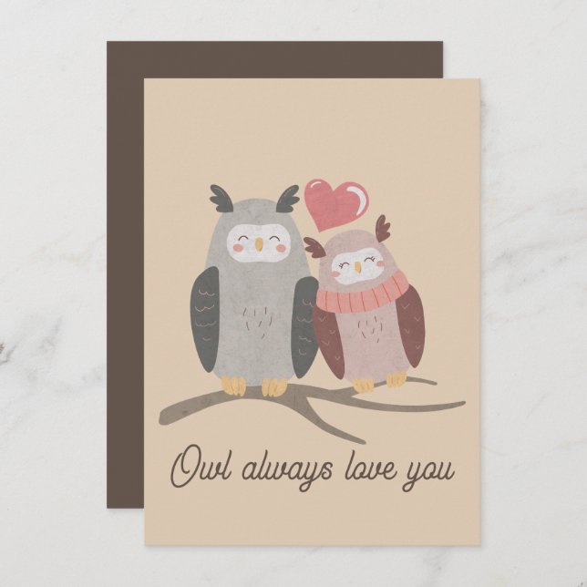 Owl Always Love You Note Card (Front/Back)