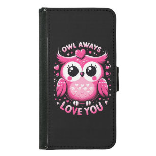 Owl Always Love You - Valentines Day Samsung Galaxy S5 Wallet Case