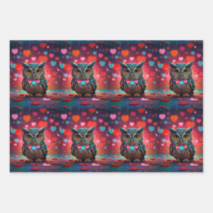Owl always love you wrapping paper sheets