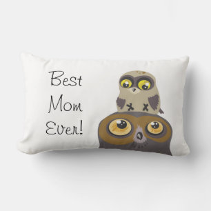 Owl and Baby~mother's Day throw pillow