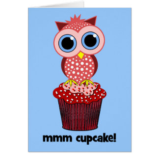 owl and cupcake