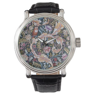 Owl and Flowers, William Morris Watch