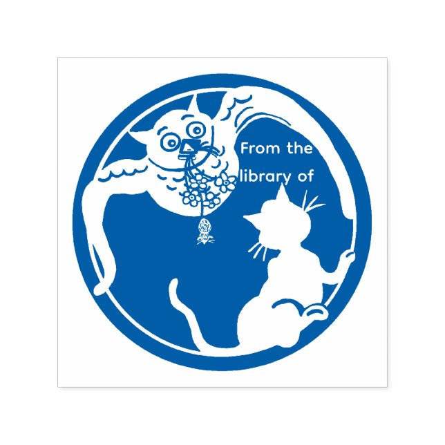 Owl and Pussycat library Self-inking Stamp (Design)