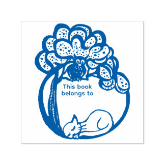 Owl and Pussycat library Self-inking Stamp