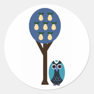Owl and Tree stickers