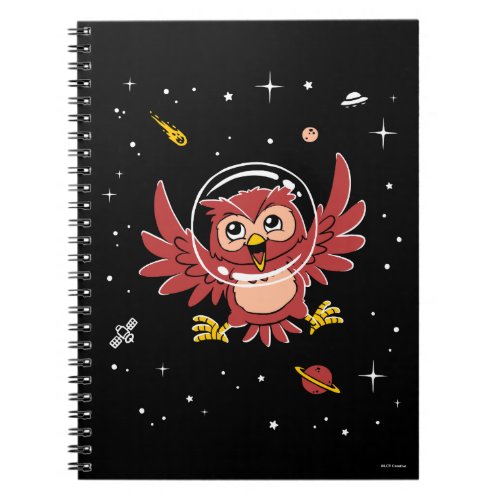 Owl Animals In Space Notebook