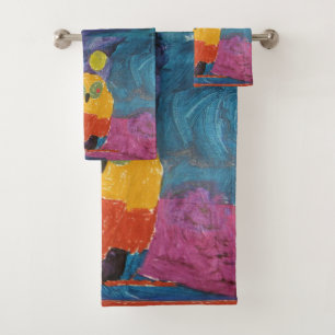 Owl "Art by Kids" Bath Towel Set