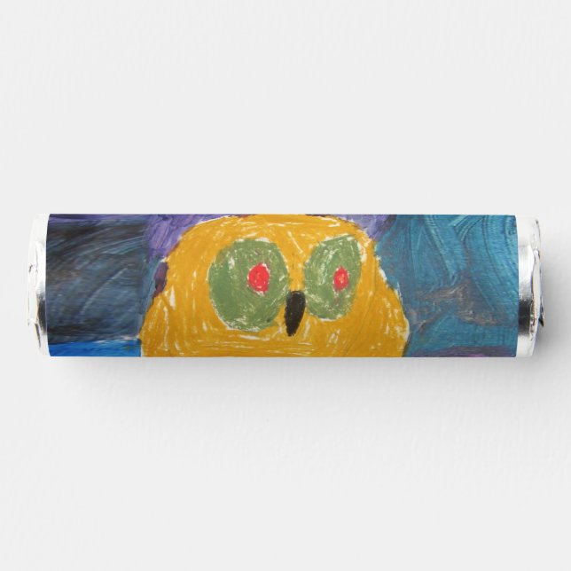 Owl "Art by Kids" Breath Savers® Mints (Front)