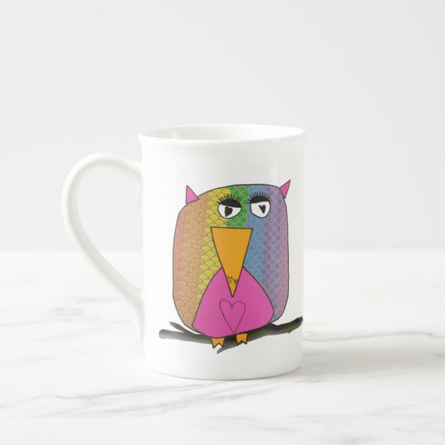 Owl Art by Kids" Mug (Left)