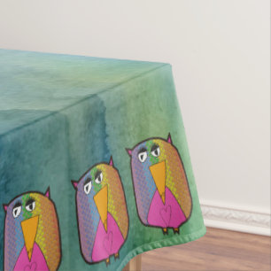 Owl "Art by Kids" Tablecloth