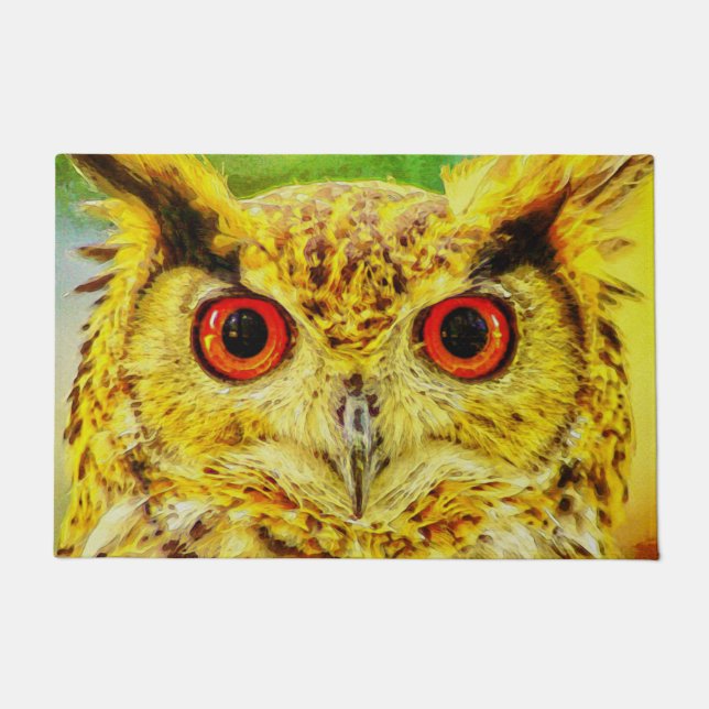 Owl Art Doormat (Front)