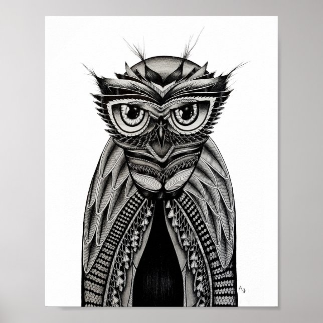 Owl Art Poster (Front)