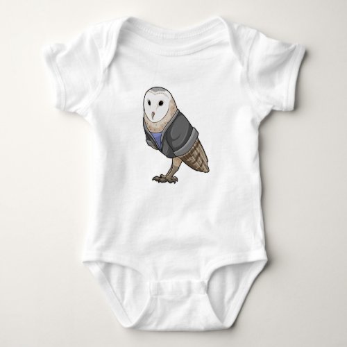 Owl as Secretary Baby Bodysuit