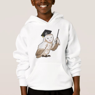 Owl as Teacher with Pointer Hoodie