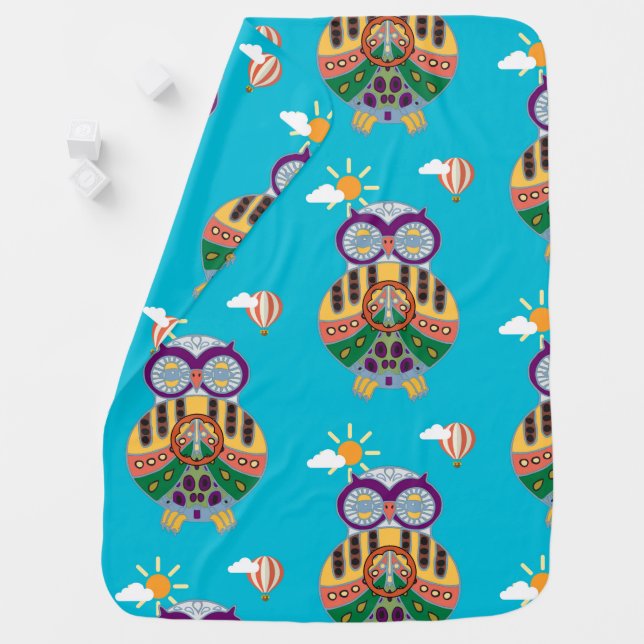 Owl Baby Blanket (In Situ)