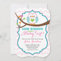 Owl Baby Shower Invitation