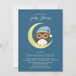 Owl Baby Shower Invitation