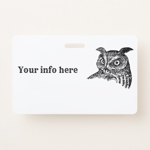 Owl Badge