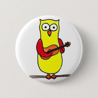 Owl Badge Button