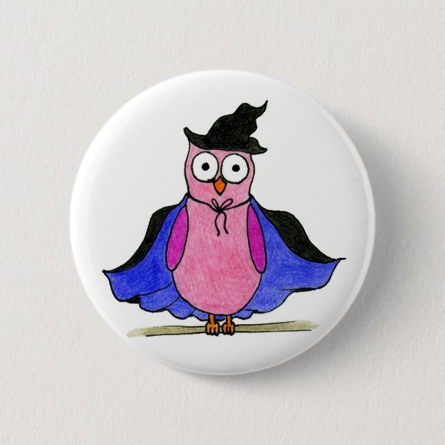 Owl Badge Button (Front)