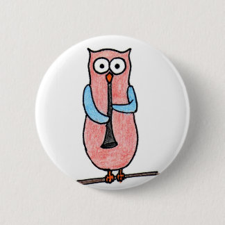 Owl Badge Pinback Button