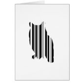 OWL BAR CODE Bird Barcode Avian Design Pattern Cards (Front)