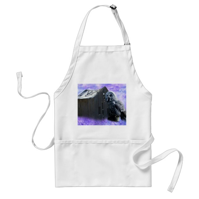 Owl Barn Shed Adult Apron (Front)