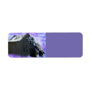 Owl Barn Shed Label