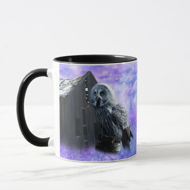 Owl Barn Shed Mug (Left)
