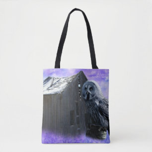 Owl Barn Shed Tote Bag