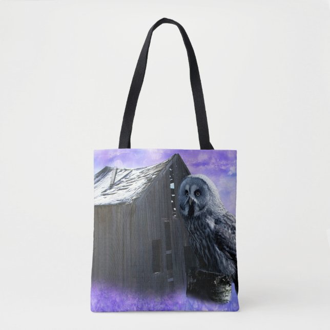 Owl Barn Shed Tote Bag (Front)