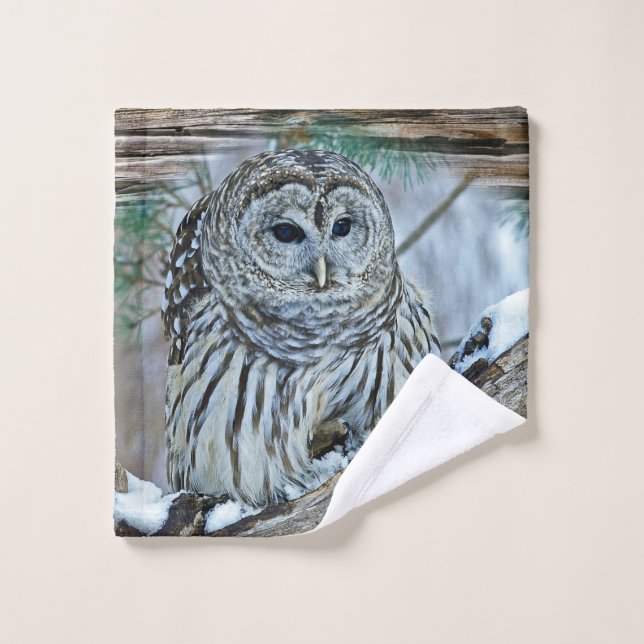 Owl Bath Towel Set (Wash Cloth)
