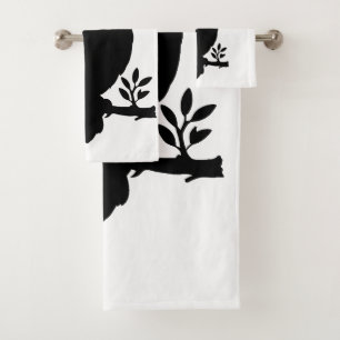 owl bath towel set
