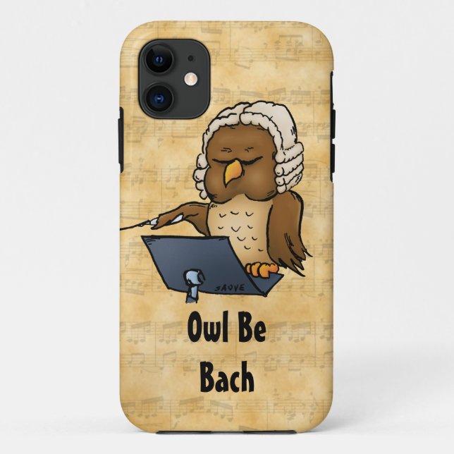 Owl Be Bach Funny iPhone 5 Case (Back)